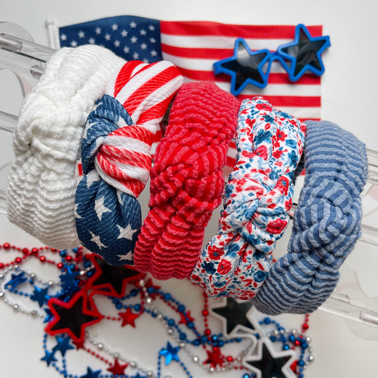 Red, White & Denim Collection Headbands