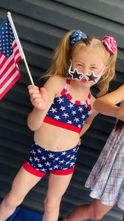 Red, White & Denim Collection Scrunchies