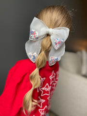 Star Spangled SHAKER bow - large Avery style