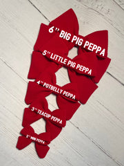 Pick your PEPPA bow - choose any color/print